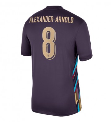 England Alexander-Arnold #8 Udebanetrøje EM 2024 Kort ærmer